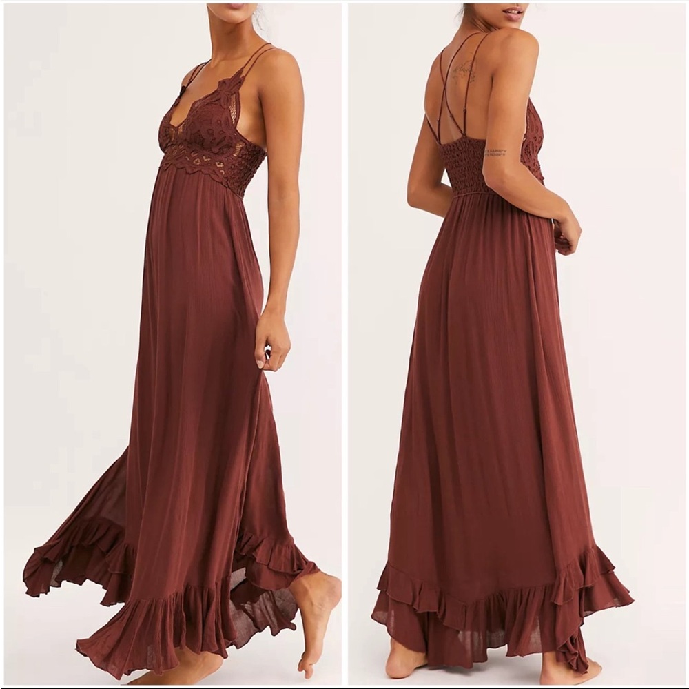 NWT FP One Adella Maxi Slip (mocha)